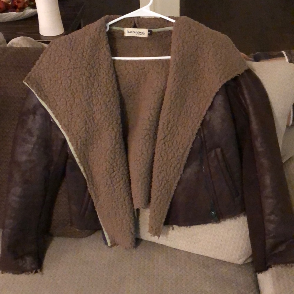 Dark brown jacket!